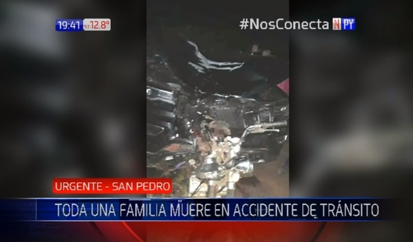 Familia muere en accidente de tránsito en San Pedro | Noticias Paraguay