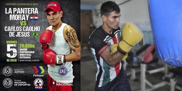 “LA PANTERA” MORAY PELEARÁ HOY POR EL TÍTULO SUDAMERICANO DE BOXEO