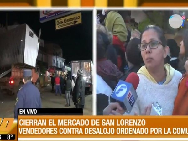 Comerciantes del mercado de San Lorenzo reclaman que no se les avisó sobre el desalojo