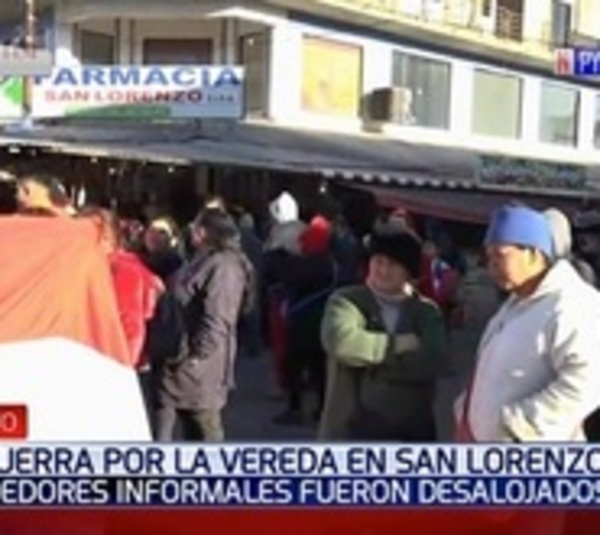 Cierran calles en el centro de San Lorenzo tras desalojo - Paraguay.com
