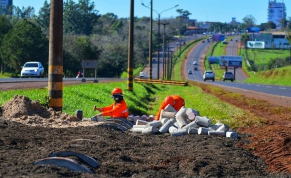 Construyen primeras intersecciones de desvío en el Km 7