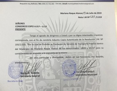 Prohíben Uber y Muv  - Radio 1000 AM