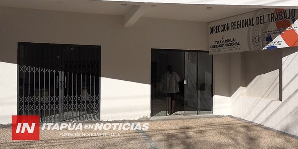 MINISTERIO DE TRABAJO ESTRENA OFICINA EN ENCARNACIÓN.
