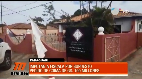 Imputan a fiscal por pedido de coima en Paraguarí
