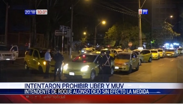 Resolución que prohibía circulación de MUV y Uber queda sin efecto | Noticias Paraguay