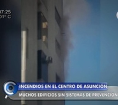 Precario sistema de prevención de incendios en edificios de Asunción - Paraguay.com