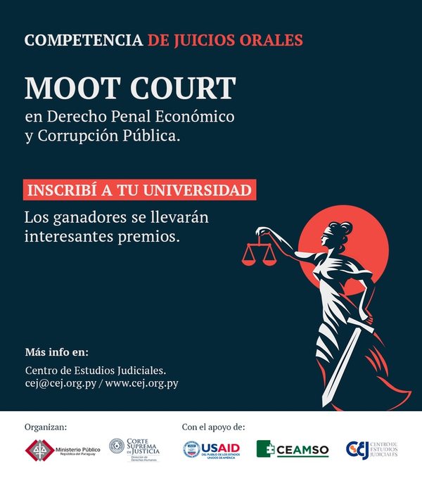 Invitan a competencia universitaria para aprender a litigar mejor - Nacionales - ABC Color