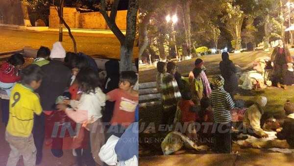 MUNICIPIO DE TOMÁS ROMERO PEREIRA RESCATÓ DEL FRÍO A NIÑOS NATIVOS.