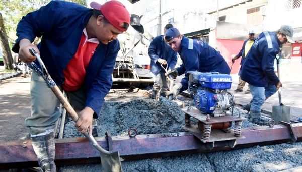 Pavimentación con hormigón hidráulico sigue en Sajonia - Locales - ABC Color