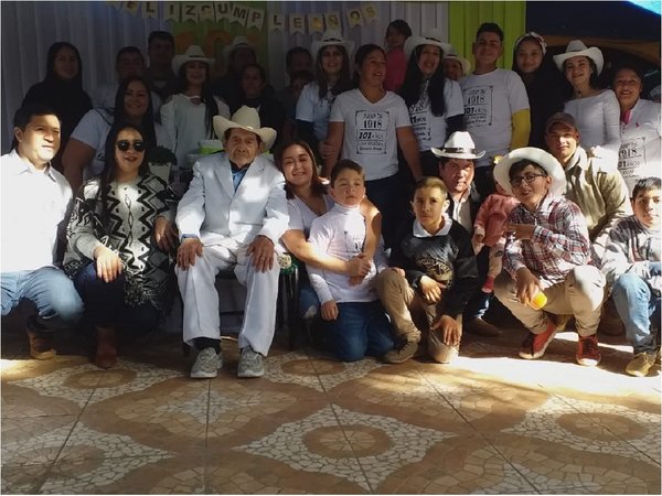 Ex combatiente celebra 101 años de vida en Coronel Oviedo