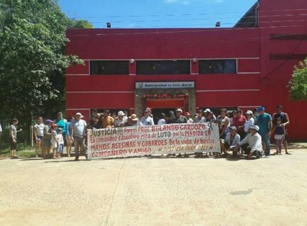 Pobladores de Coronel Maciel exigen justicia por el asesinato del concejal » Ñanduti
