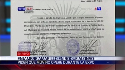 Levanta prohibición a Muv y Uber en Roque Alonso | Noticias Paraguay