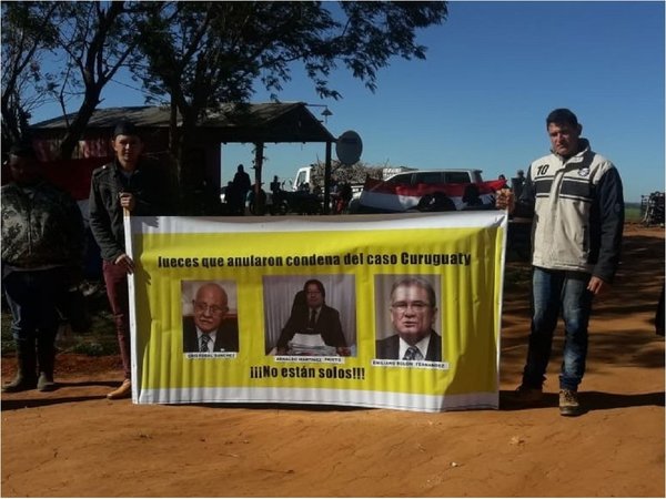 Cierran ruta en apoyo a jueces por el caso Curuguaty