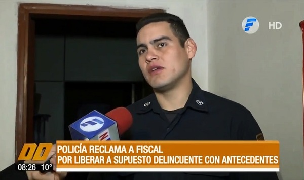 Policía reclama liberación de joven capturado con antecedentes