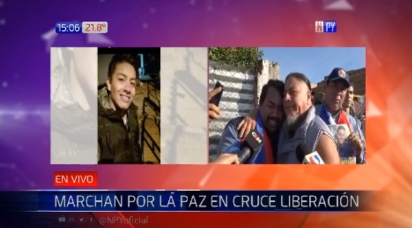 Marcha en Liberación: Exigen justicia para joven asesinado | Noticias Paraguay