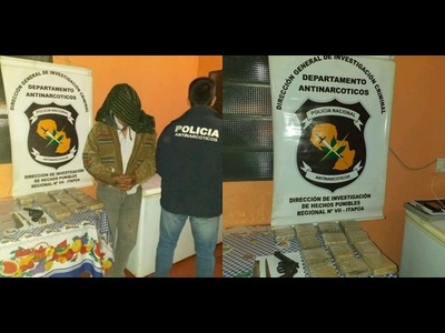 CAE PRESUNTO DISTRIBUIDOR DE DROGAS EN CAPITAN MIRANDA