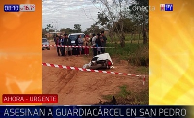 Matan a balazos a guardiacárcel de la cárcel de San Pedro | Noticias Paraguay