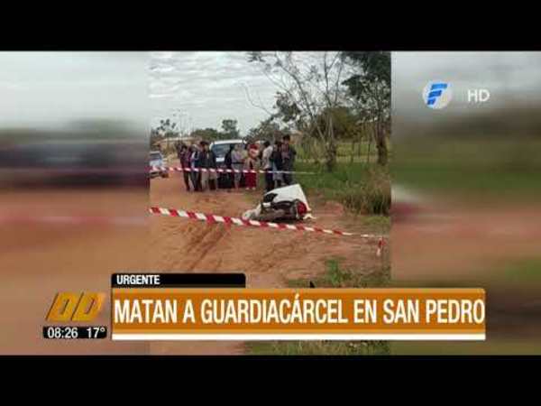 Matan a guardiacárcel en San Pedro