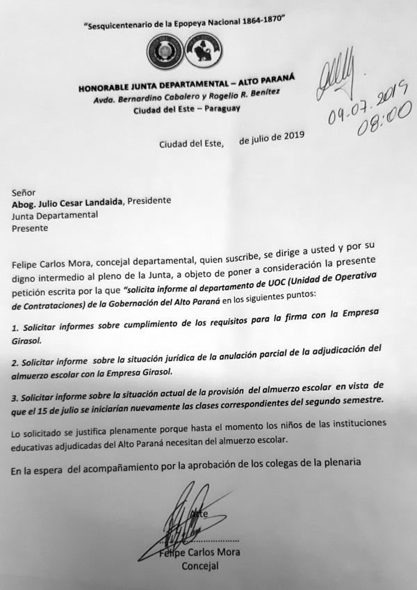 Sin quórum en la Junta para tratar pedido de informe sobre situación legal de Girasol