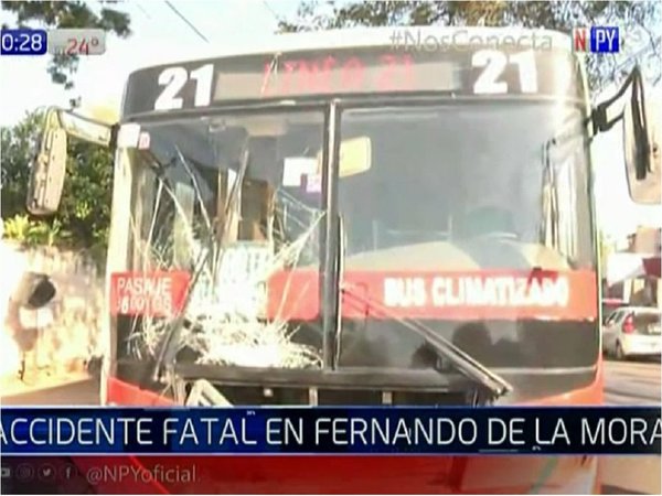Fatal accidente en Fernando de la Mora