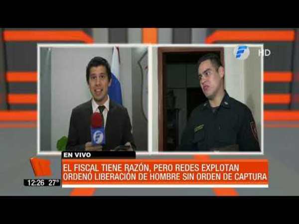 “No cometió ningún delito por eso lo liberé”
