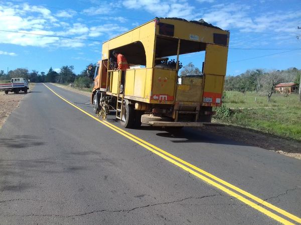 Señalizan, pero no bachean ruta en Independencia - Nacionales - ABC Color