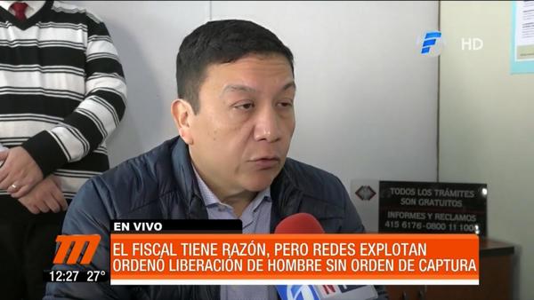 "No cometió ningún delito por eso lo liberé"