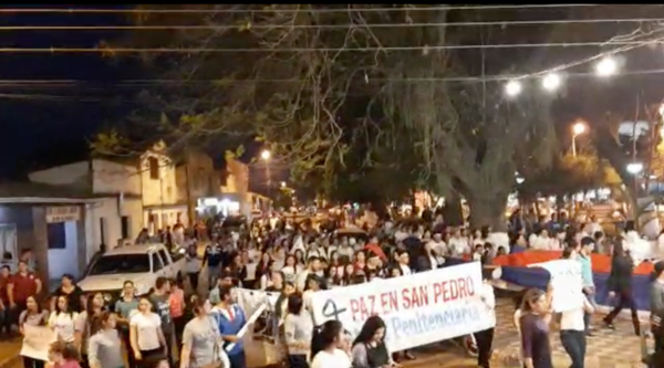 HOY / San Pedro sale a las calles y claman seguridad : "Que vuelva la paz a nuestro pueblo"