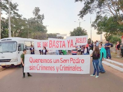 Pobladores piden paz y seguridad para el Departamento de San Pedro