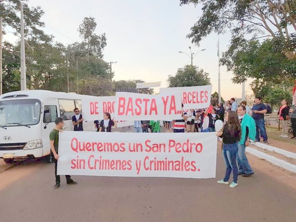 Pobladores piden paz y seguridad para el Departamento de San Pedro