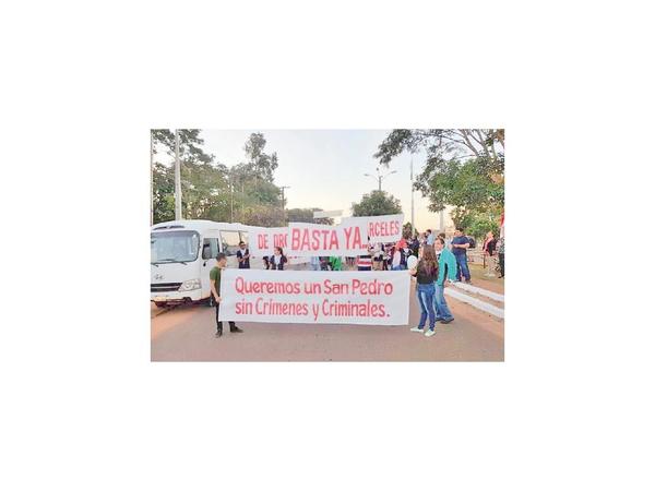 Sampedranos marchan por la paz y mayor seguridad