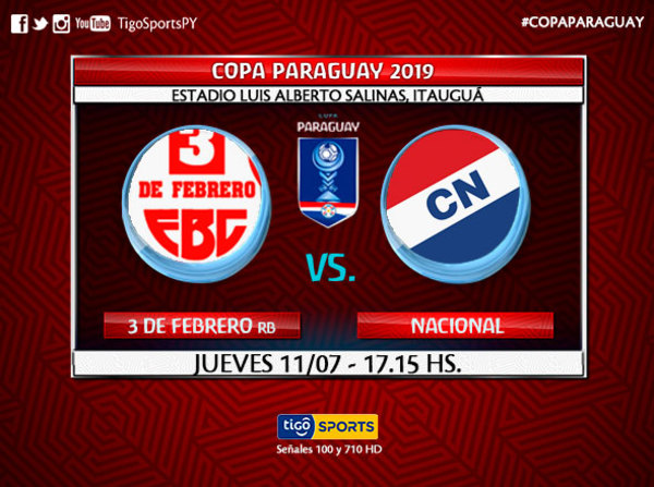 Nacional debuta en la Copa Paraguay