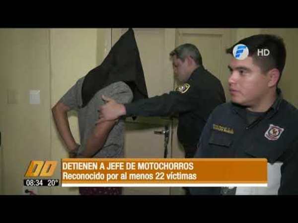 Detienen al jefe de una banda de motochorros