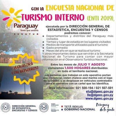 Arranca encuesta nacional de Senatur para conocer situación del turismo interno | .::Agencia IP::.