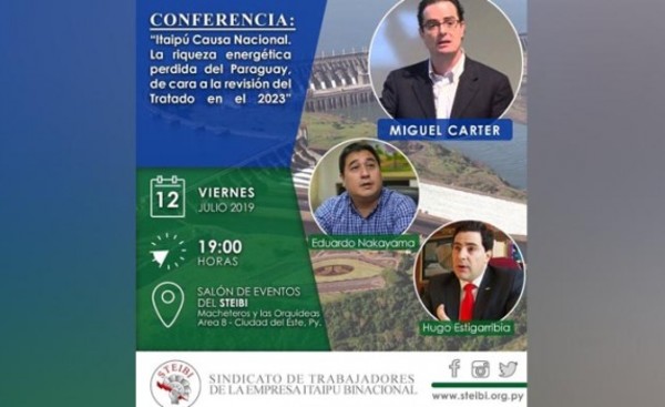Realizarán Conferencia Magistral sobre revisión de Tratado de Itaipu