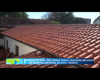 Renuevan techo en hospital de Franco