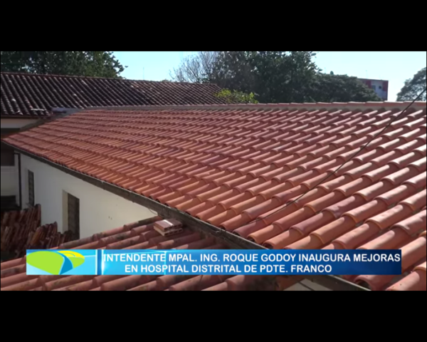 Renuevan techo en hospital de Franco