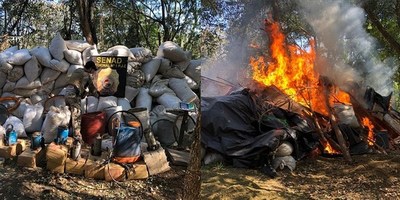 DESMANTELAN MEGACAMPAMENTO NARCO
