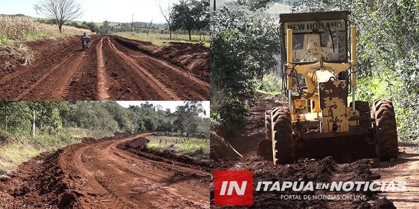 INTERVIENEN CAMINOS EN ASENTAMIENTO LIBERTAD DEL SUR EN ALTO VERÁ.