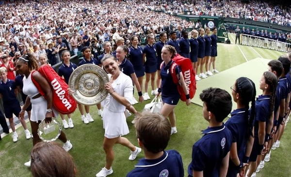 HOY / Serena no puede ante la rudeza de Halep, quien llega al trono de Wimbledon
