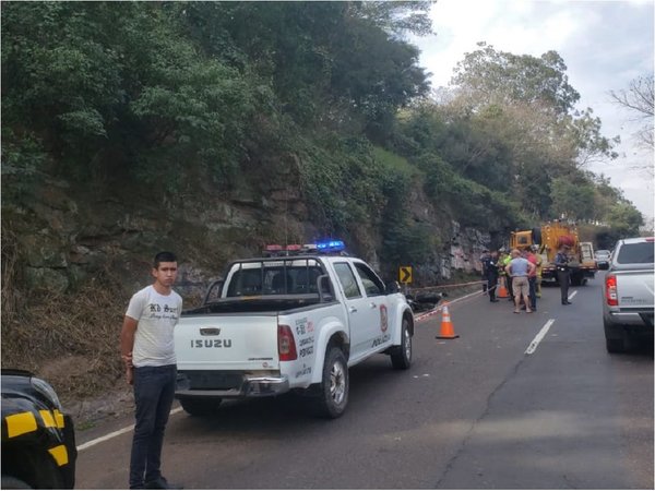 Brasileño muere en accidente de tránsito en el cerro Caacupé