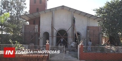 REFACCIONAN COMPLETAMENTE PARROQUIA DEL DISTRITO DE LA PAZ.