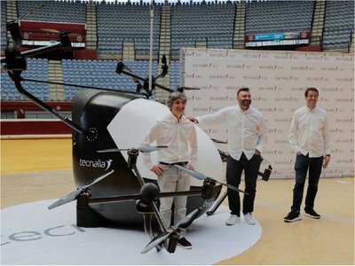 Así es el primer prototipo español de aerotaxi sin piloto