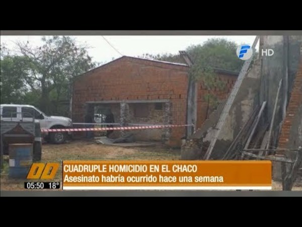 Cuádruple homicidio en el Chaco