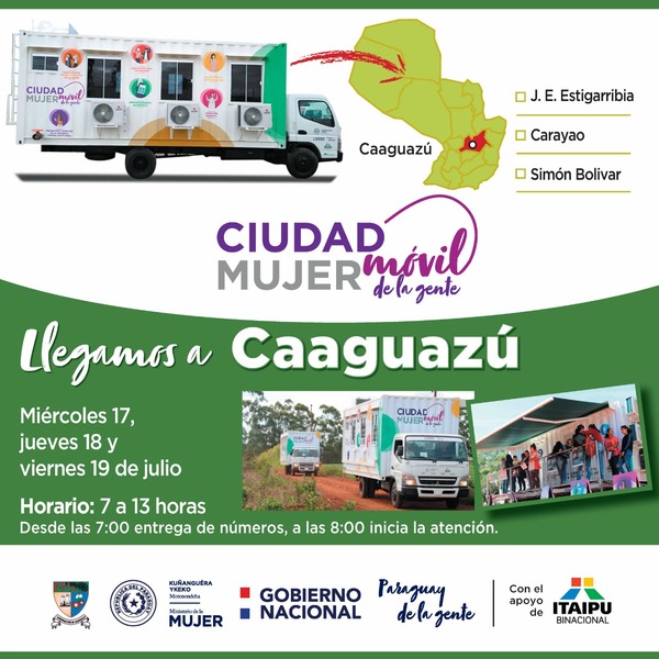 Cuidad Mujer prestará servicios desde este miércoles en Caaguazú | .::Agencia IP::.