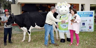 Se premió a la vaca más productiva del país: produjo 71,4 litros de leche