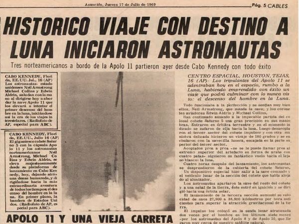 El mundo se paralizó: así vio ABC el despegue del Apollo 11 - Especiales - ABC Color