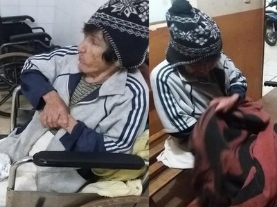 Abuelita fue abandonada por sus hijos en un hospital