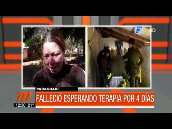 Falleció esperando terapia intensiva por 4 días
