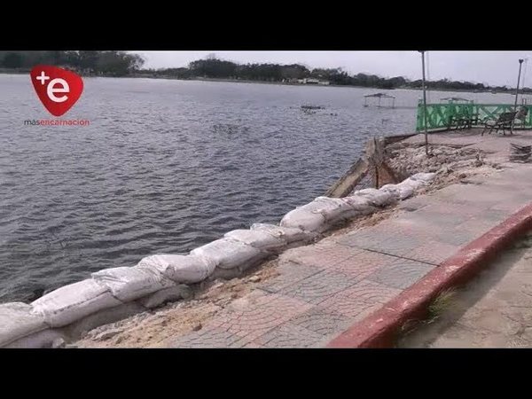 DESCENSO DEL RÍO PARAGUAY PERMITE EJECUTAR OBRAS EN ÑEEMBUCÚ